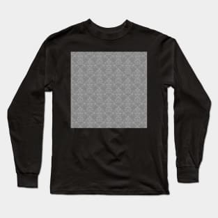 Ornate Grey Decorative Pattern Long Sleeve T-Shirt